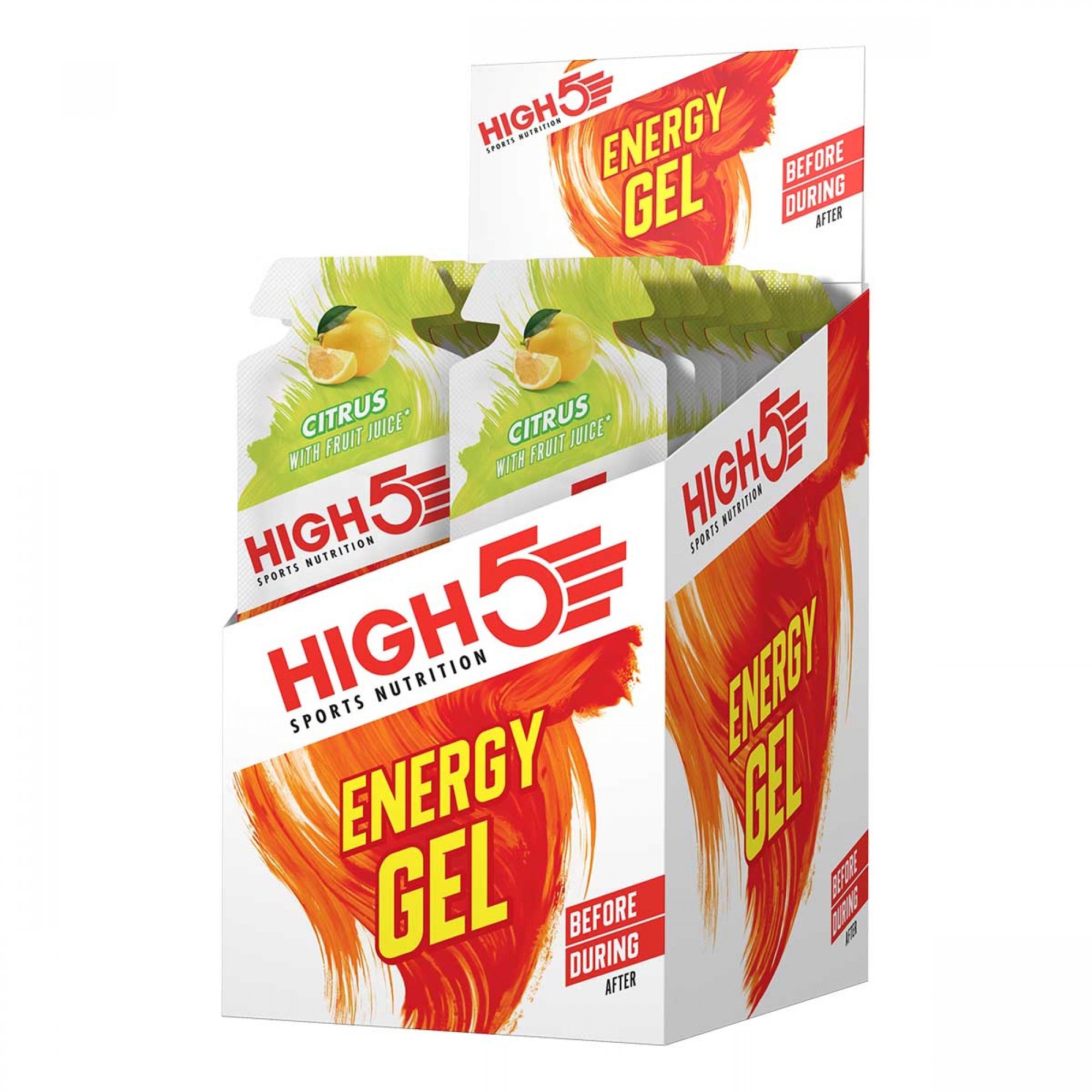 High 5 Energy Gel - Citrus x 40g Gels - Kuma Bikes