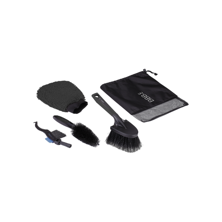 BBB BTL-190 FrameSet Cleaning Brush Set Black - Kuma Bikes