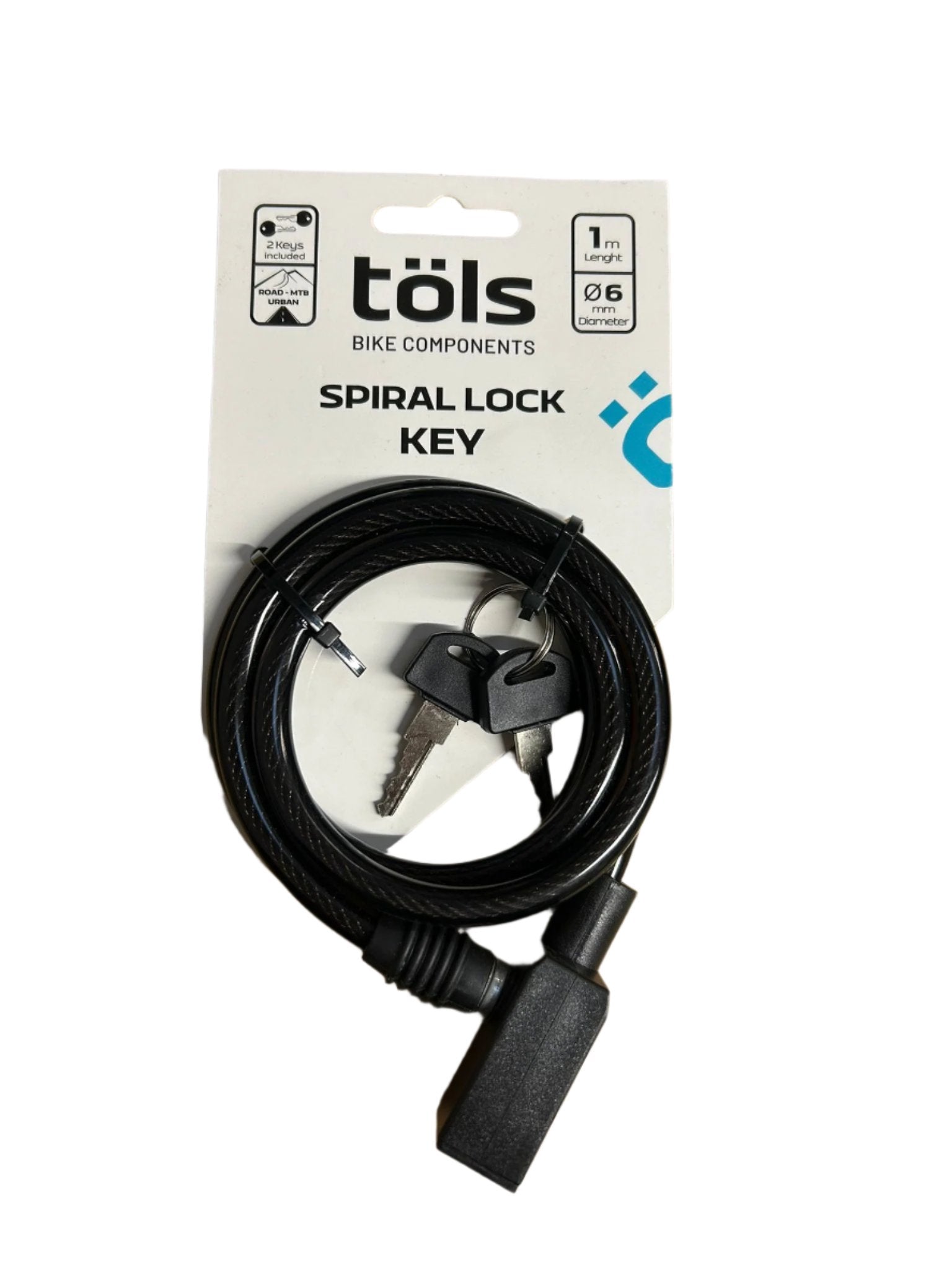 Tols Spiral Lock Key 100x6 - Kuma Bikes