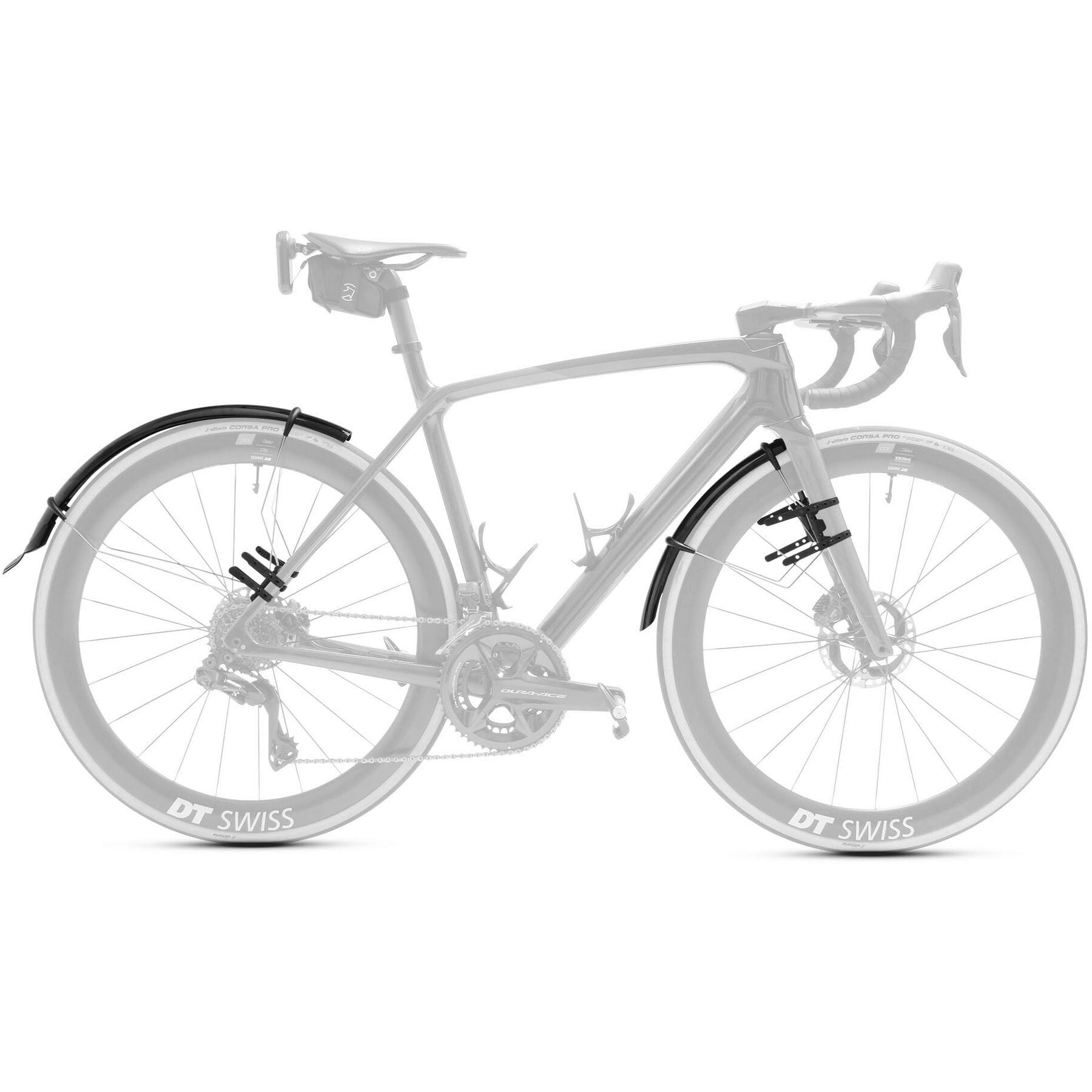 QDR Quick Detach Road mudguards 700 x 38mm black - Kuma Bikes