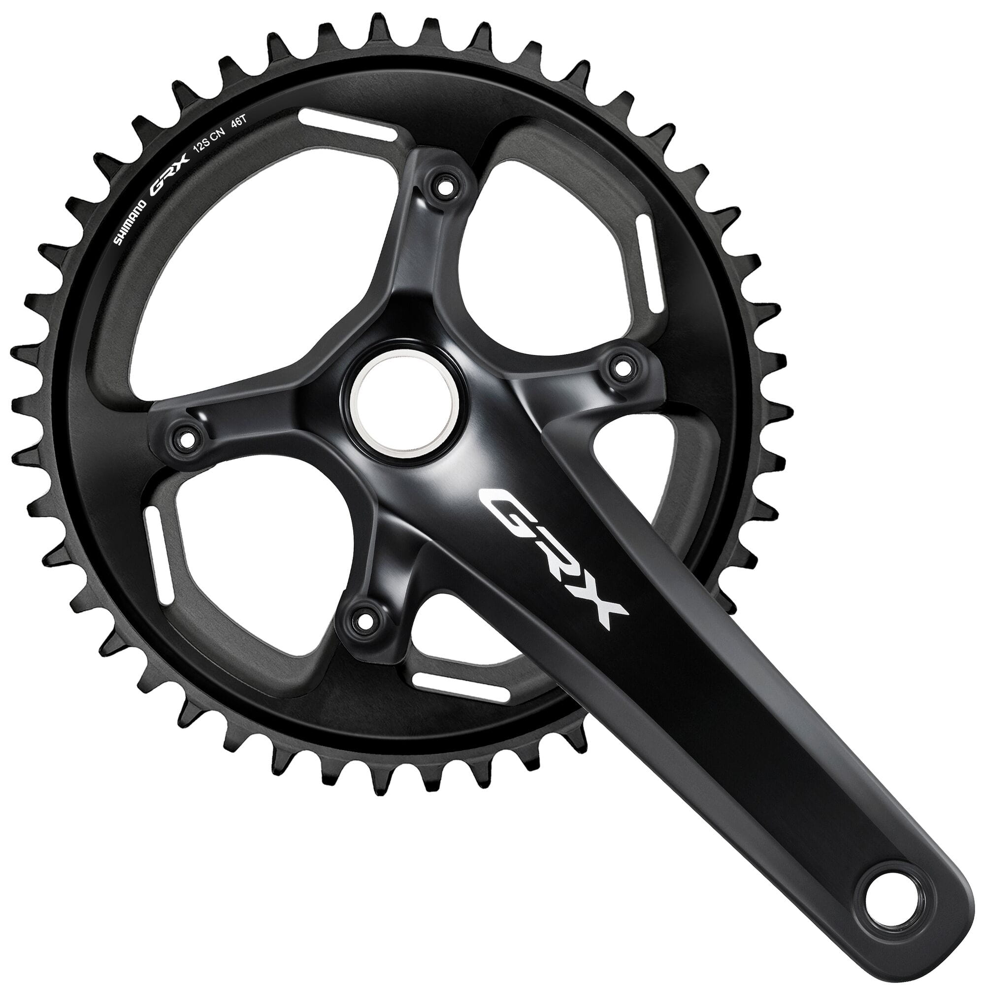 Shimano FC-RX820 GRX chainset 46T, single, 12-speed, Hollowtech II, 165mm
