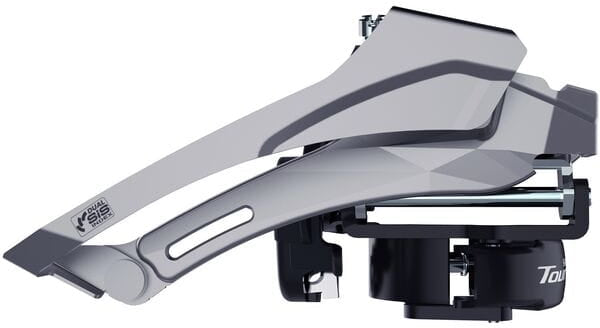 Shimano FD-TY606 Tourney front mech, double, top swing, dual pull, 63-68, for 46T