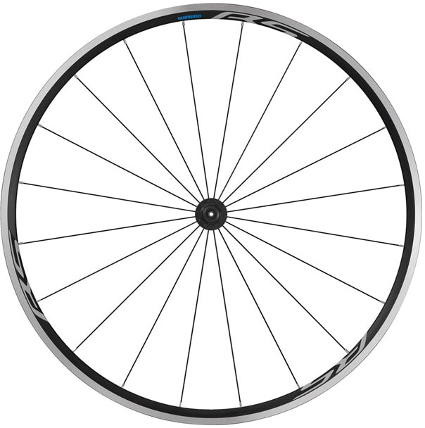 Shimano WH-RS100 clincher wheel, 100 mm Q/R axle, front, black - Kuma Bikes